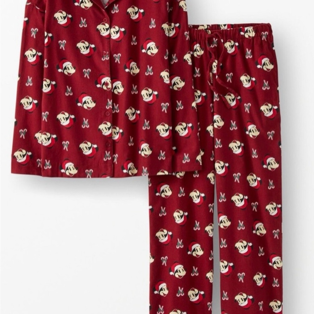 Hanna Andersson Red Mickey Mouse Pajama Set SIZE LARGE